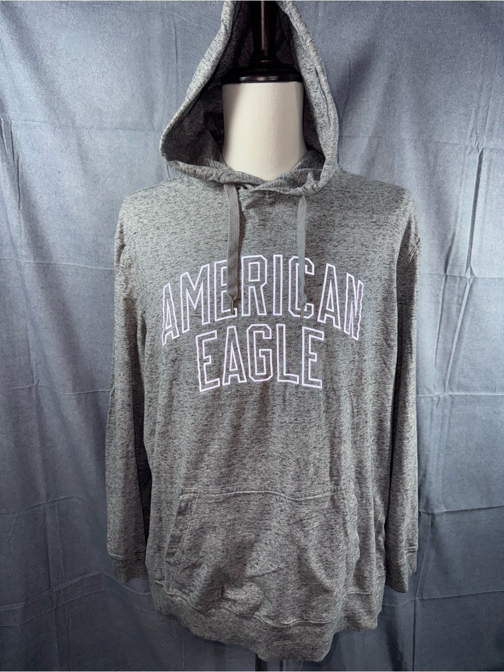 2341-American Eagle Outfitters Gray Heather Pullover Hoodie